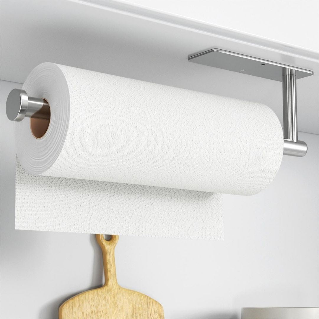 Sofie – Minimalistisk og selvklebende holdbar tørkepapirholder i børstet stål