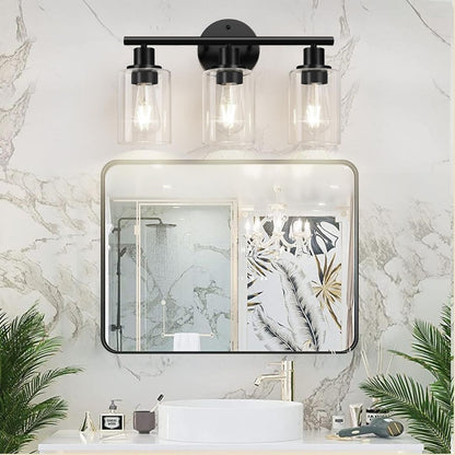 Gabriel – Moderne 3-punkts vegglampe med sylindriske glasskjermer