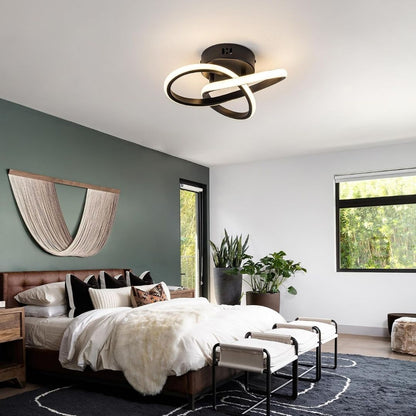 Noah – Elegant og moderne LED-taklampe i svart design